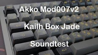 Akko Mod007v2 Soundtest with Kailh Box Jade + Akko Black&Gold Hiragana