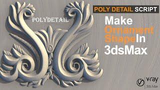 Make Ornament Shape in 3dsmax | Poly Detail | tutorial for beginner | Urdu Hindi