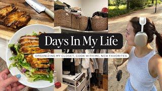 DAYS IN MY LIFE: Organizing My Closet, Cooking, & New Favorites