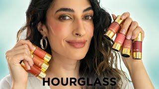 Trying ALL shades of Hourglass UNREAL liquid blushes! FULL Day Wear Test - Review, Demos & Swatches