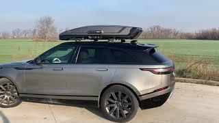 Thule Vector - roof box on Land Rover Velar