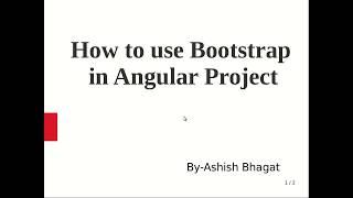 Angular 8 : How to use Bootstrap in Angular Project #4 Step by Step