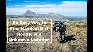 How to quickly find dirt roads, easy hack on Google Maps