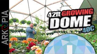 Arctic Acres Greenhouse in -40C (42ft Diameter Dome) Bananas, Oranges, Plant Sales and more!