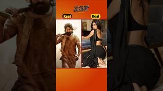 K.G.F: Chapter 1 Movie Cast Reel Vs Real #shorts #trending #kgf #kgfmovie