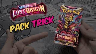 Lost Origin TCG Pack Trick Tutorial: Pokemon Trading Card Game