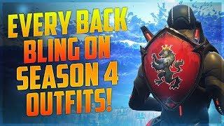 Season 4 Outfits With Every Back Bling - Fortnite Cosmetics