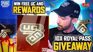 10x Royal Pass Giveaway | Win Free Uc And Rewads I Pubgm | Bgmi