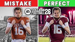 10 Mistakes EA CAN'T Make with COLLEGE FOOTBALL 26 Dynasty Mode