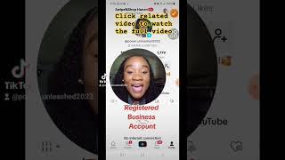 The truth about registering tiktok business account #viralvideo