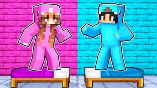 GIRLS vs BOYS Sleep Over House Party In Minecraft!