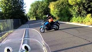 Rider crashes whilst doing U-Turn on test day. (Read description..)