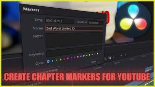 Easy Timestamps/Chapter Markers for YouTube in DaVinci Resolve