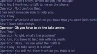 kid call 911 for help with math