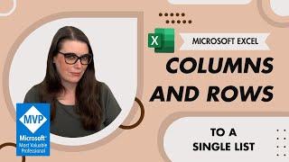 How to Combine Multiple Columns or Rows into One List in Excel