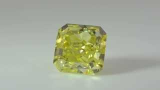 Diamond 6.96 Carat Fancy Vivid Yellow Radian GIA - ASTERIA DIAMONDS