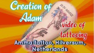 Creation of adam tattoo #tattooing #tattoo #tattoovideo #ammatattoo #Netherlands