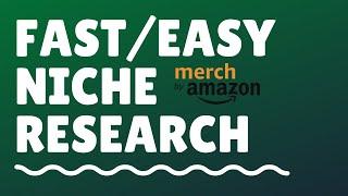 Merch by Amazon Niche Research 2020 Using Merch Informer