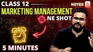 MARKETING MANAGEMENT class 12 ONE SHOT | chapter 11 bst | Gaurav Jain