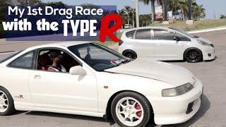 My 1st Drag Race with the Type R Vs Mr Neat Fit RS. How did i do?