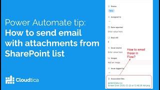 Sending email with attachments from SharePoint list - Power Automate recipe