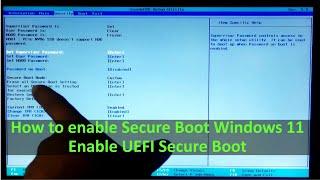 How To Fix This PC Must Support Secure Boot, Enable Secure Boot for Windows 11