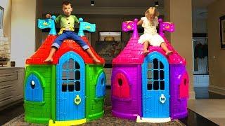 Vania and Mania build Playhouses for Children