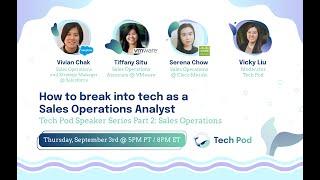 How to Break into Tech as a Sales Operations Analyst (Salesforce, VMWare, Cisco Meraki)