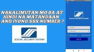 SSS Number Nakalimutan,  Ito Gawin Mo