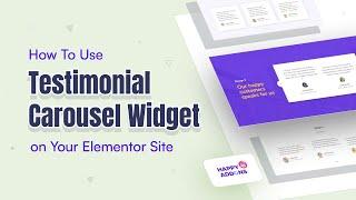 How to use the Testimonial Carousel Widget with Happy Addons