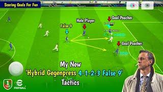 Your Whole Tactics will Change here with 4-1-2-3 False 9 Formation x Tactics 🫡  PES EMPIRE •