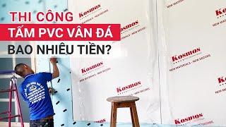 Thi công tấm pvc vân đá bao nhiêu tiền cho phòng 20m2?