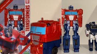 Transformers authentics Titan changer Optimus prime review. Huge basic but fun figure.