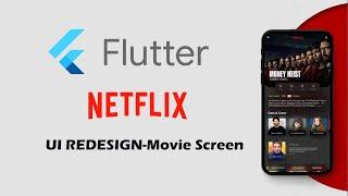 Flutter UI Redesign Netflix Speed Code - Movie Screen