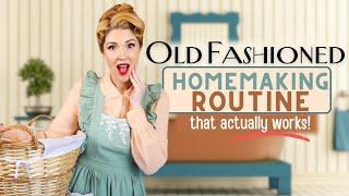 Unlock the Secrets of Vintage Homemakers with an Old Fashioned Daily Cleaning Routine!