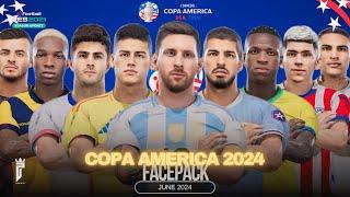 Copa America 2024 Facepack Pes 2021 & Football Life 2024 (SIDER&CPK) PC