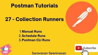 27 | Postman Tutorials | Collections Run Options |