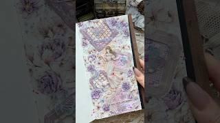 ASMR journal pastel purple|#asmr #journal #journaling #scrapbooking #fyp #diy #journalwithme