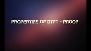 Properties of DTFT - Proof