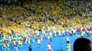 EURO 2012 Slavek and Slavko are dancing at Sweden vs France match