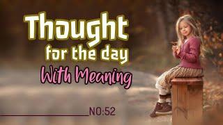 Thought for the Day in English with Meaning | Daily Thoughts | Thought of the Day | Quotes on life