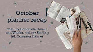 October planner recap | Hobonichi Cousin & Weeks, Sterling Ink Common Planner