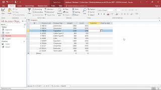 SQL in MS Access - Generate, Delete and Change Columns with ALTER TABLE
