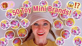 Unboxing 50 *NEW* Toy Mini Brands Series 3!! (FIDGETS, NEEDOH, PIGGY, MINI BOOKS?!)