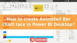 How to create animated bar chart race in power BI