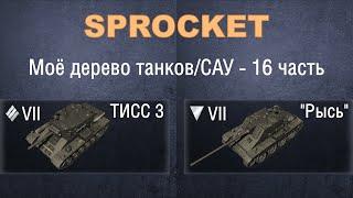 Sprocket, 16 часть. Проверяю технику из своего дерева. ТИСС 3 и ПТ САУ  "Рысь".