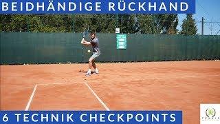 Tennis beidhändige Rückhand | 6 Technik Checkpoints | Tennis Mastery