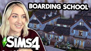 i built a boarding school to replace the sims 4's high school