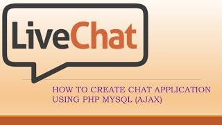 HOW TO CREATE CHAT APP USING PHP MYSQL (AJAX)