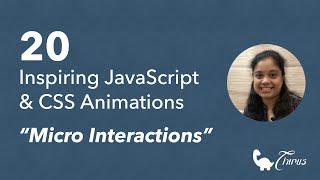 20 Inspiring Javascript & CSS Animations | Micro Interactions for your website